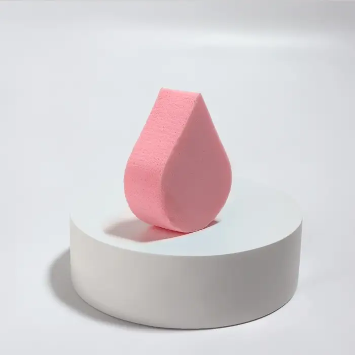 Спонж для макияжа &laquo;Плоская капля&raquo;, 6&times;4.5 см, розовый