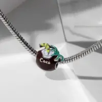 Шарм &laquo;Кокос&raquo;, цветной в чернёном серебре