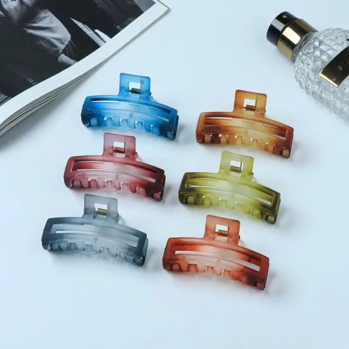 Крабик для волос &laquo;Кэнди&raquo;, матовый прямой, 7 см, МИКС