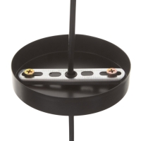 Светильник "Крит" 1х40Вт Е27 черный/коричневый 25х25х37(137)см