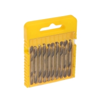Набор двусторонних сверл по металлу ТУНДРА, HSS-Tin, 5.2 х 55 мм, 10 шт.
