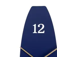 Часы настенные, интерьерные "Волна", бесшумные, 43 х 14 см, темно-синие