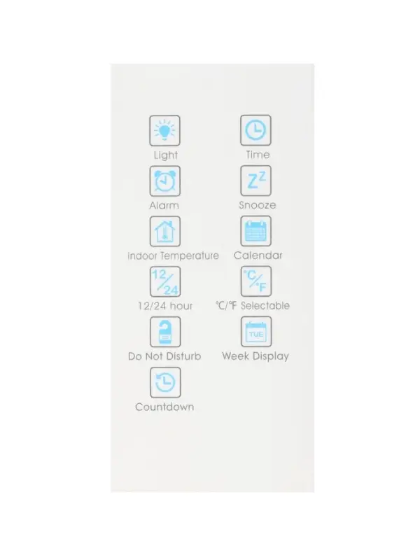 Часы - будильник электронные настольные: календарь, термометр, таймер, USB