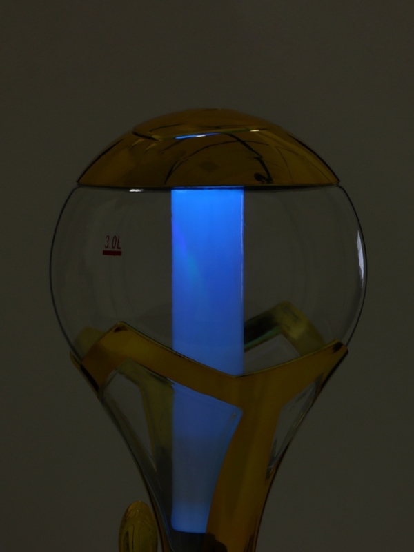 Башня пивная &laquo;Шар&raquo;, 3 л, ёмкость для льда, подсветка, пластик, золотистый