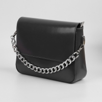 Цепочка для сумки, с карабинами, железная, 22 &times; 16 мм, 30 см, цвет серебряный