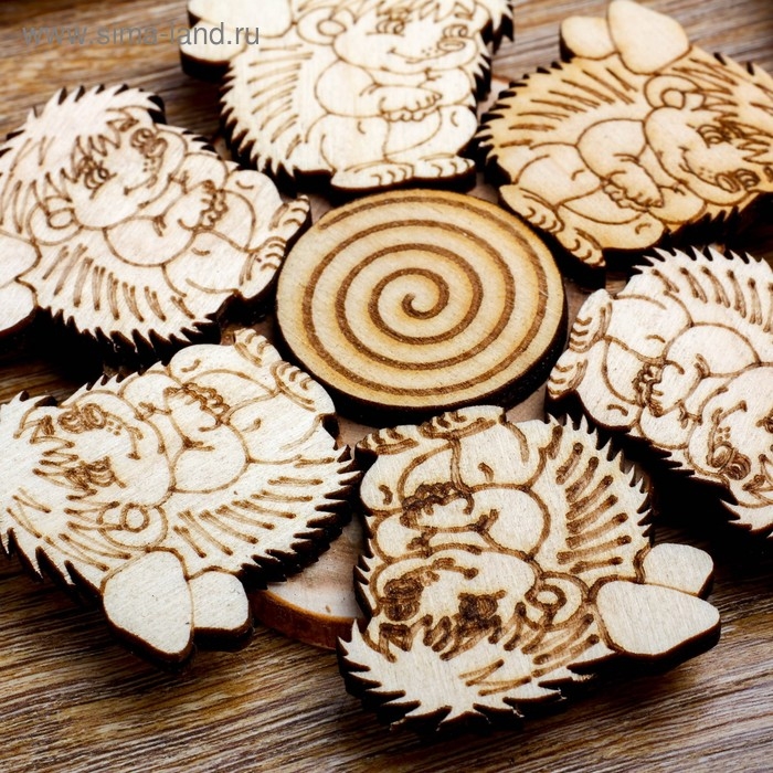 Подставка под горячее &laquo;Ёжики&raquo;, D=11 см, можжевельник