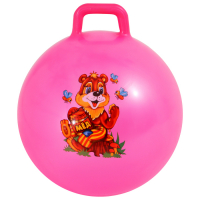 Мяч-прыгун с ручкой ZABIAKA, d=55 см, 420 г, цвета МИКС