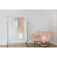 Плечики - вешалки LaDо́m Brillant, 44,5&times;23&times;1,2 см, 3 шт, деревянные, широкие плечики, цвет розовый