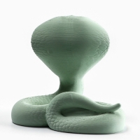 Подставка новогодняя под телефон &laquo;Кобра&raquo;, зелёная, 8,5 х 7,5 см