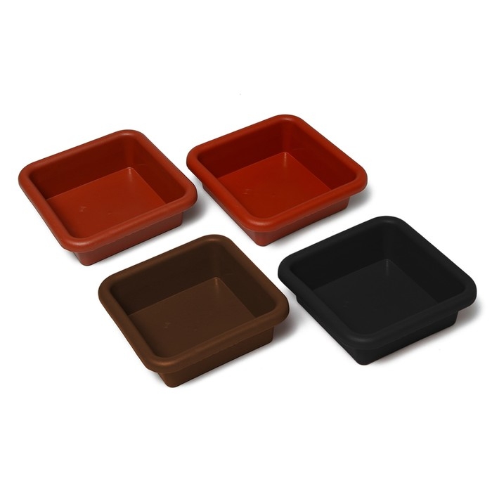 Ящик для рассады, 23.5 &times; 23.5 &times; 7 см, 3 л, пластик, цвет МИКС