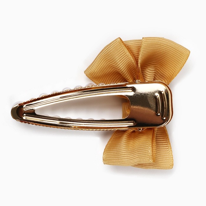 Заколка для волос жемчуг с бантиком &laquo;Fall in love&raquo;, 8 х 8 см.