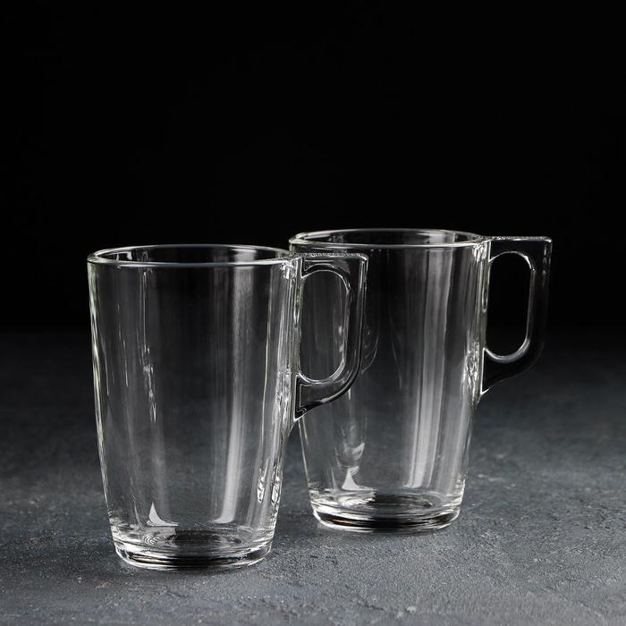 Набор стеклянных кружек &laquo;Время дегустаций. Капучино&raquo;, 400 мл, 2 шт