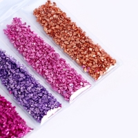 Крошка стеклянная для эпоксидной смолы, набор 6 цветов, вес 1 цвета &mdash; 5 г