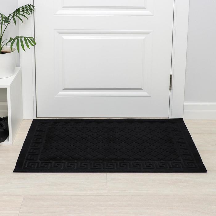 Коврик влаговпитывающий &laquo;Чешуйки&raquo;, 60&times;90 см, цвет чёрный