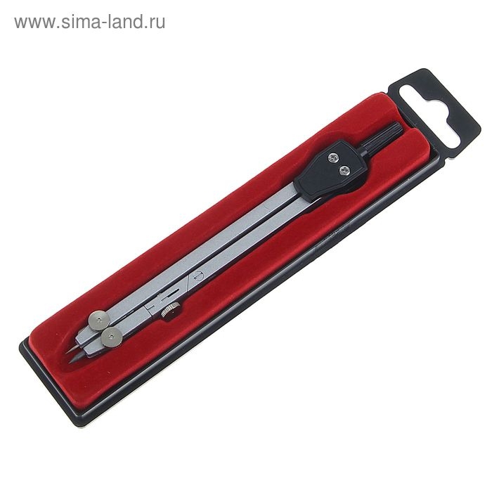 Циркуль металлический 150 мм, в пластиковом пенале Циркуль металлический 150 мм, в пластиковом пенале