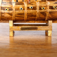 Корабль &laquo;Уида&raquo;, 33х8х29 см, пиратский, черные паруса