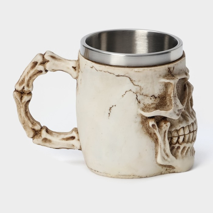 Кружка из нержавеющей стали &laquo;Череп. Хэллоуин&raquo;, 400 мл, цвет МИКС