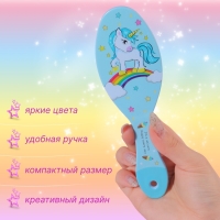 Расчёска массажная, 5,5 &times; 17,5 см, рисунок МИКС