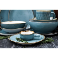 Кокотница фарфоровая Magistro &laquo;Церера&raquo;, 100 мл, d=7,5 см, цвет голубой