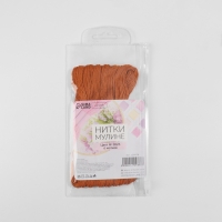 Набор ниток мулине №909, 8 &plusmn; 1 м, 6 шт, цвет светло-коричневый