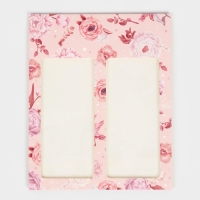 Коробка под 8 конфет и шоколад с ячейками, кондитерская упаковка, &laquo;Розовые цветы&raquo; 18 х 18 х 4 см