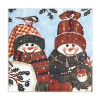 Новогодние салфетки бумажные New Line Fresco &laquo;Снеговички&raquo; 2 слоя, 33х33 см, 20 шт