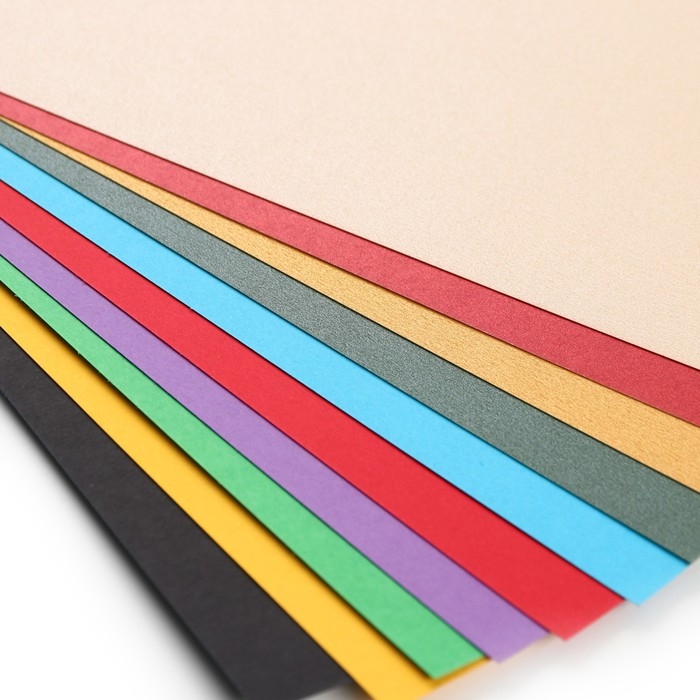 Картон цветной с блёстками, А4, 10 листов, 10 цветов, немелованный, двусторонний, в папке, 250 г/м&sup2;, Человек-паук