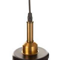 Светильник "Волны" 1х40Вт Е27 черный/золото 16х16х21+100см