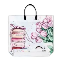 Пакет &laquo;Знак внимания&raquo;, полиэтиленовый с пластиковой ручкой, 37&times;34 см, 90 мкм