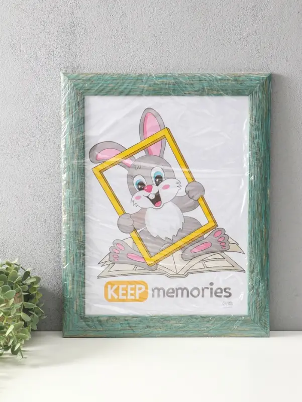 Фоторамка для фото 30х40 см "Luxe Elegance" пластик, морской, (пластик экран)