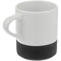 Кружка с силиконовой подставкой Protege, черная