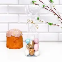 Пакет "Подарочный", с жестким дном, МИКС, 6 х 8 х 23,5 см