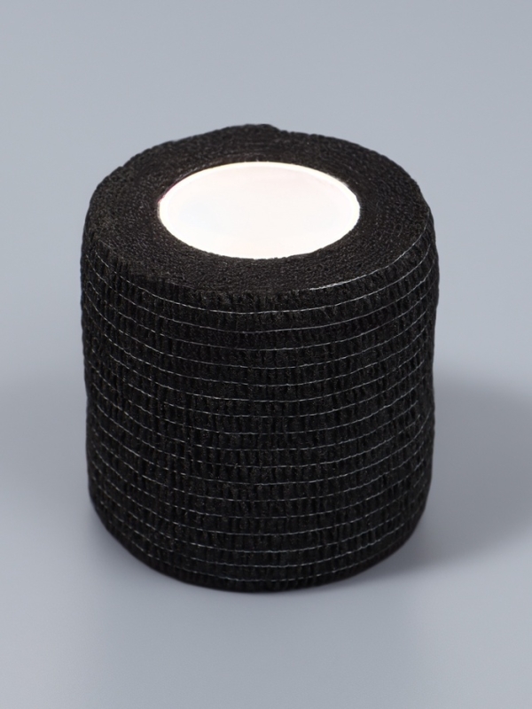 Лента бандажная для тату машинки, 5 см &times; 5 м, цвет чёрный