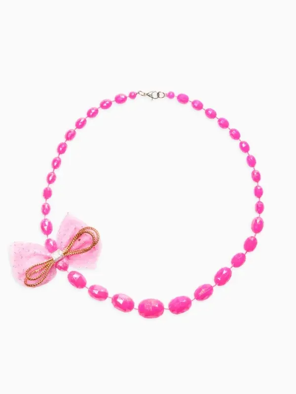 Бусы детские Выбражулька &laquo;Бант&raquo;, граненые бусины, 40 см, цвет розовый
