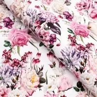 Бумага упаковочная глянцевая двусторонняя &laquo;Букет&raquo;, 100&times;70 см