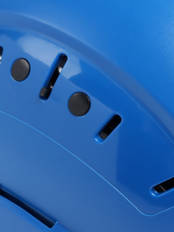 Каска защитная "Альпы" для альпинизма и скалолазания, регулировка размера 52-63 см, синяя