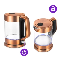 Чайник электрический стеклянный с подсветкой КТ-6656 - 1.5 л