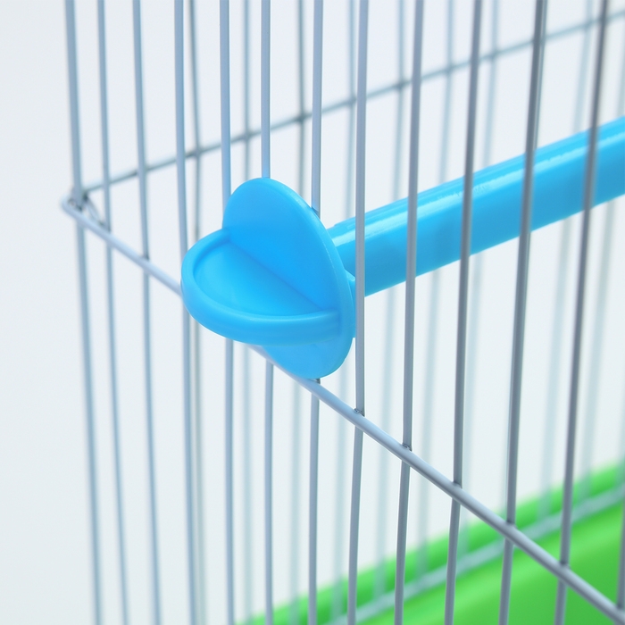 Клетка для птиц укомплектованная Bd-1/1d, 30 х 23 х 39 см, зелёная (фасовка 12 шт)