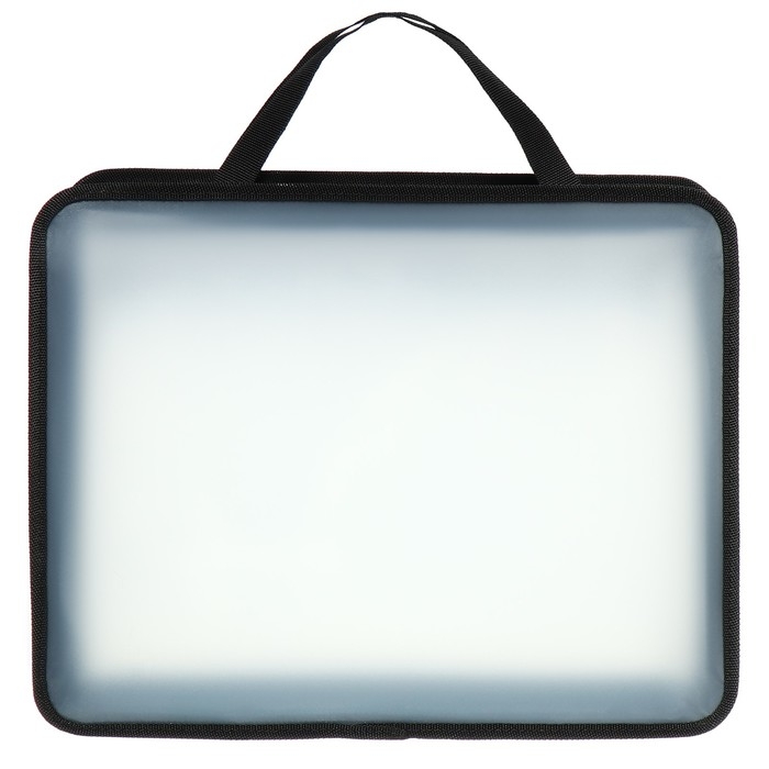 Папка с ручками А4, 330 х 260 х 75 мм, пластиковая, ручки-тесьма, Calligrata "Мяч"