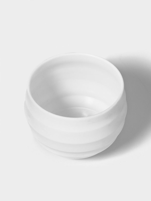 Кашпо круглое "Layer" d7.5х6 см, цвет белый