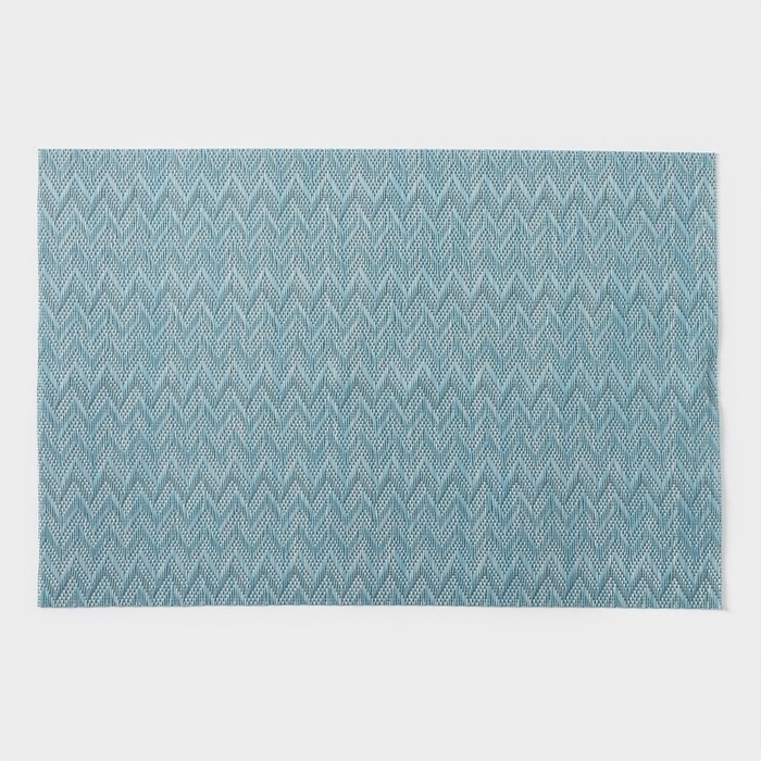 Салфетки сервировочные на стол Доляна, 4 шт, 45&times;30 см, цвет лазурный