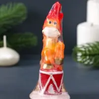 Свеча фигурная "Лошадка цирковая" 4,5х6х11 см, цв. золотой