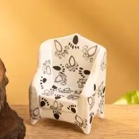 Сувенир &laquo;Кресло с следами&raquo;, 5&times;3&times;6.5 см, дерево, чёрно-белый