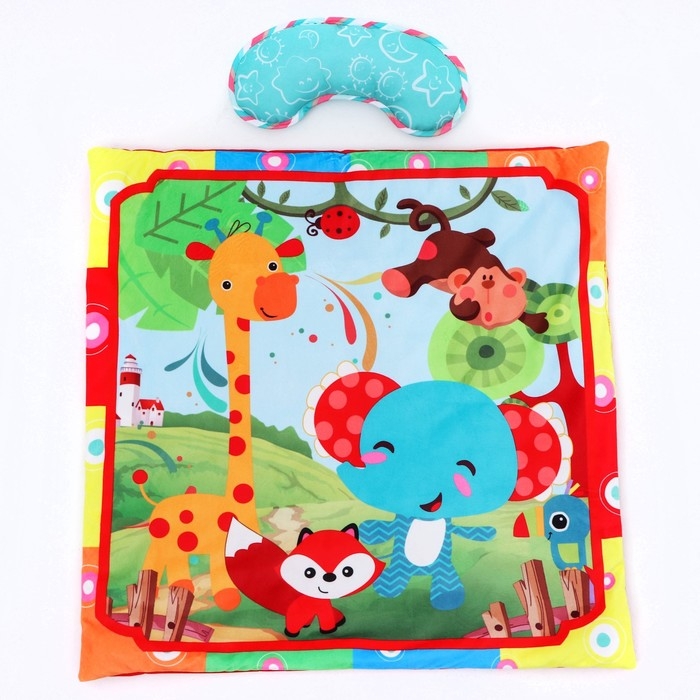 Развивающий коврик с дугами &laquo;Слоник и друзья&raquo;, квадратный, Крошка Я
