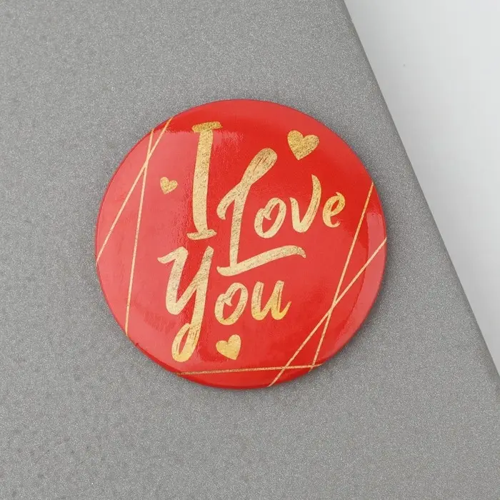 Магнит закатной, сувенир &laquo;Вместе навсегда&raquo;, d=5 см.