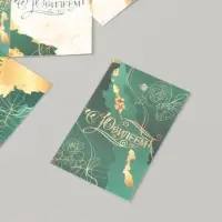 Бирка картон "С Юбилеем. Малахит" Бирка картон "Осень Олень" набор 10 шт (5 видов) 4х6 см