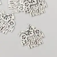 Декор металл для творчества "Реальный пацан - Мотоцикл" 2,4х2,5 см