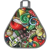 Ледянка мягкая Xmas, треугольная, цвет МИКС