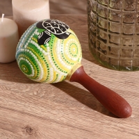 Сувенирный музыкальный инструмент "Маракас" 11х22х11 см МИКС цветов