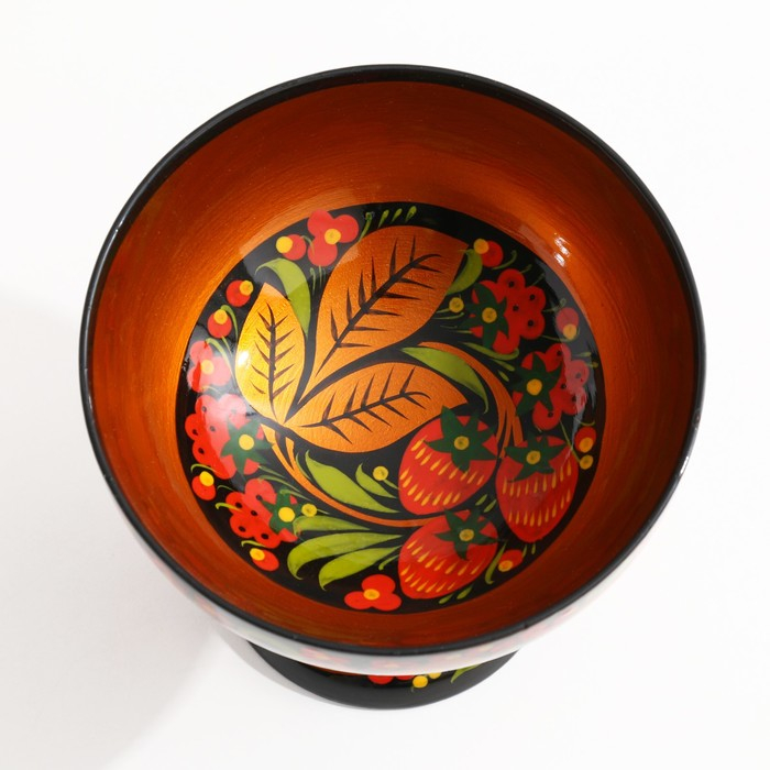 Конфетница,  14&times;14 см, хохлома